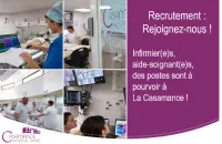 Infirmier(e), aide-soignant(e), rejoignez notre équipe !