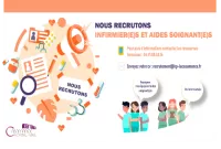 NOUS RECRUTONS  INFIRMIER(E)S ET AIDES SOIGNANT(E)S