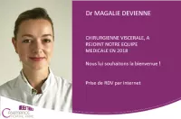 DR MAGALIE DEVIENNE, CHIRURGIENNE VISCERALE, A REJOINT NOTRE EQUIPE MEDICALE EN 2018