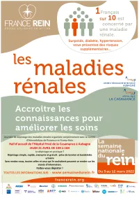 JOURNEE DE DEPISTAGE DES MALADIES RENALES