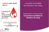 Journée mondiale du donneur de sang
