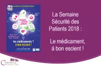 Sécurité des Patients du 26 au 30 novembre 2018
